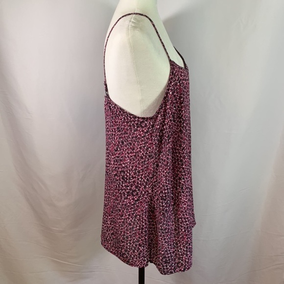 Reitmans Pink & Grey Splotchy Patterned Tank Top - Picture 7 of 10